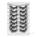 mixed 7 pairs 25mm long fluffy fake eyelashes